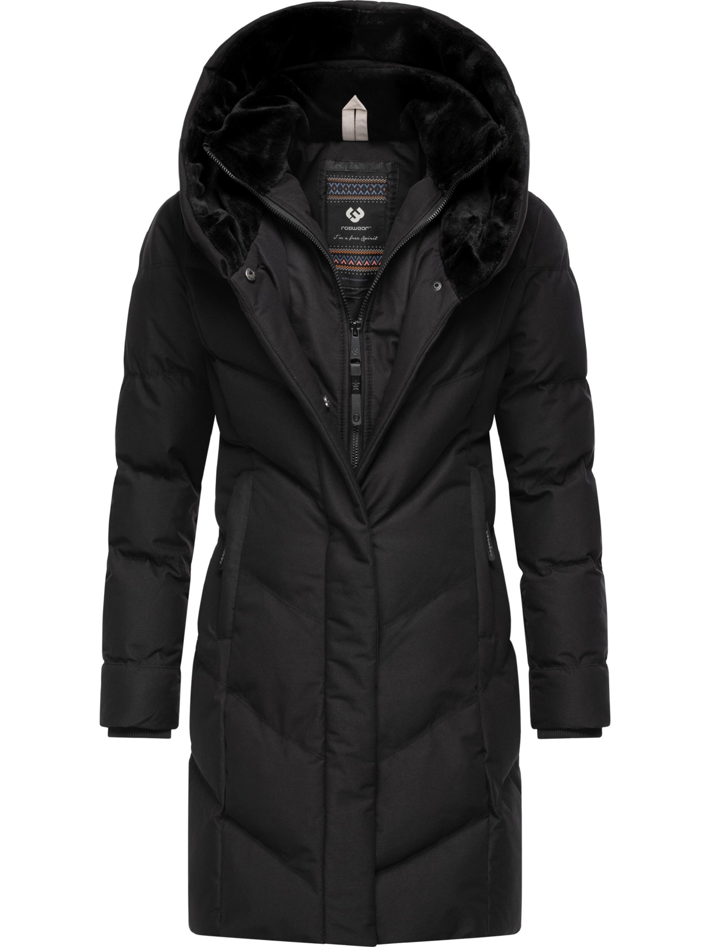 Ragwear Funktionsmantel 'Natalka' in Schwarz