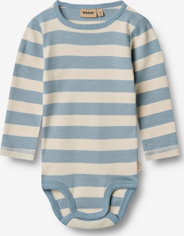 Tutina / body per bambino 'Freddie' di WHEAT in blu: frontale