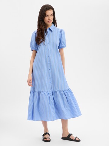 Marie Lund Kleid in Blau: Vorderseite