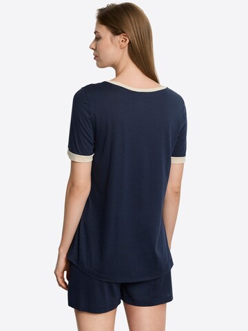 Shorty ' Laura ' Hanro en bleu