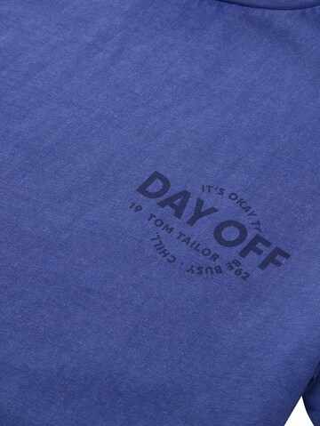 TOM TAILOR T-Shirt in Blau