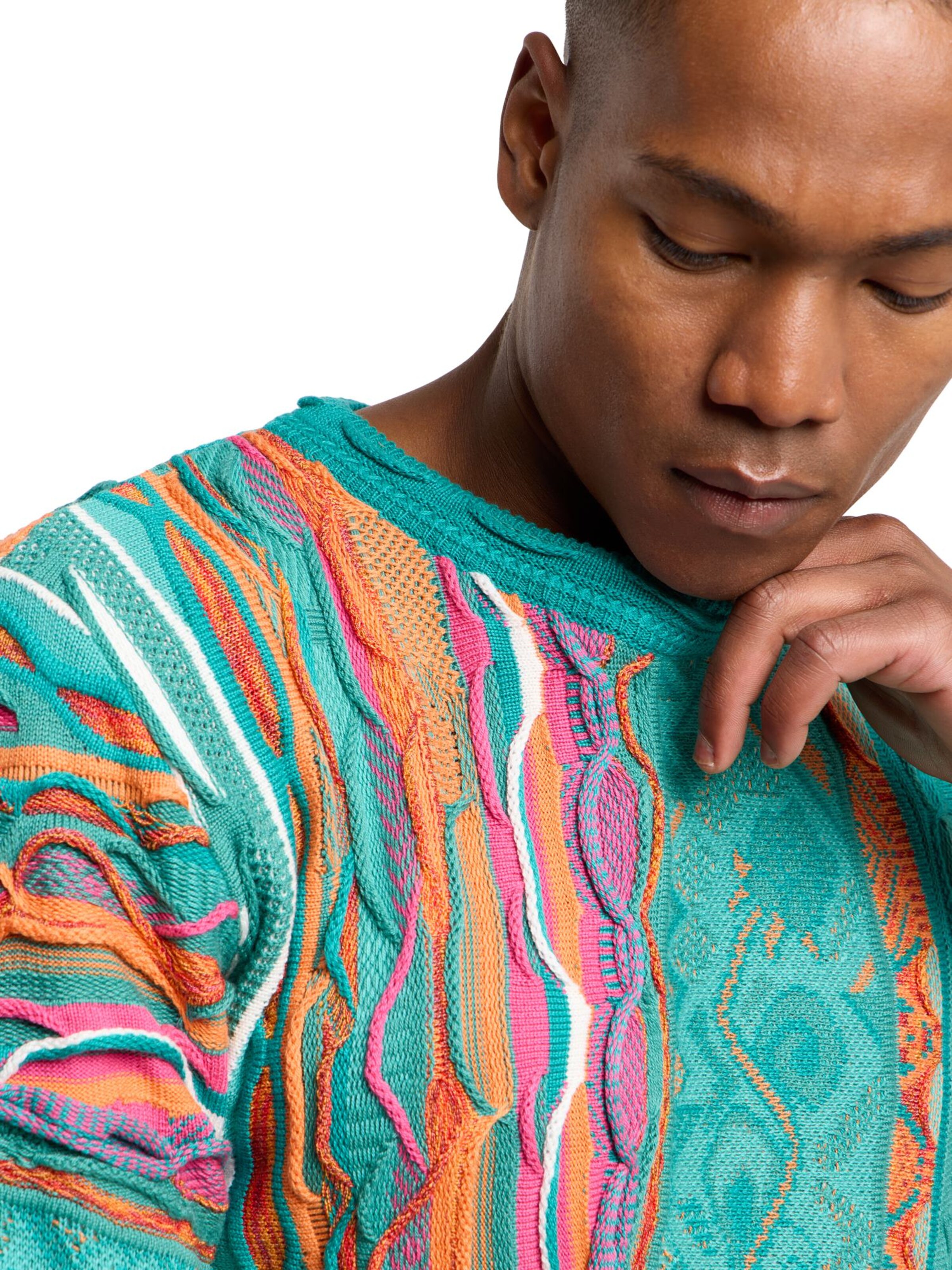 Carlo Colucci Pullover 'Dimani' in Grün