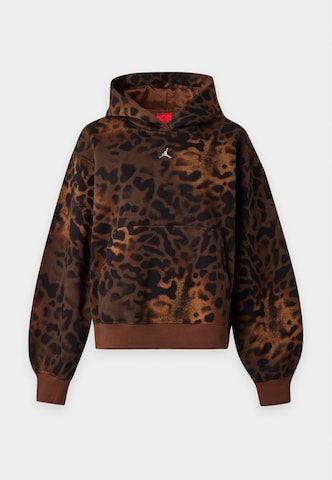 JordanSweater majica 'Brooklyn Fleece' - smeđa boja: prednji dio
