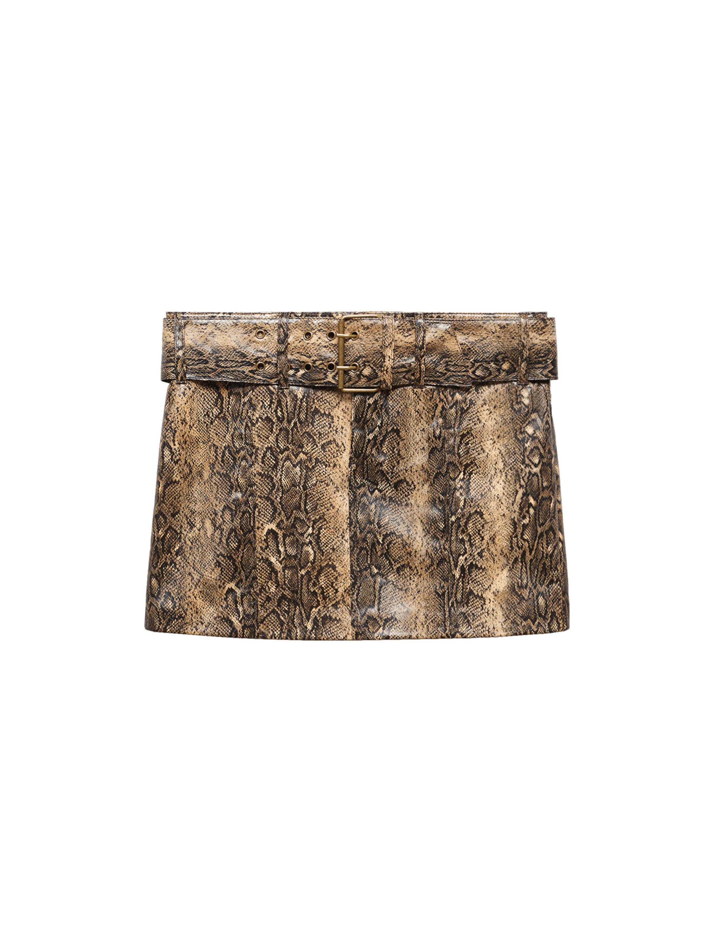 MANGO Rok 'KIM' in Bruin: voorkant