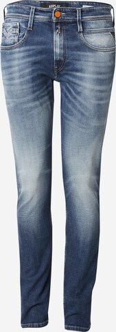 Slimfit Jeans 'ANBASS' de la REPLAY pe albastru: față