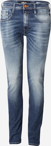 REPLAY Slimfit Jeans 'ANBASS' in Blauw: voorkant