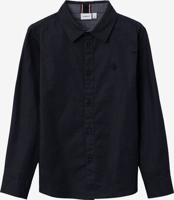 Coupe regular Chemise NAME IT en bleu : devant