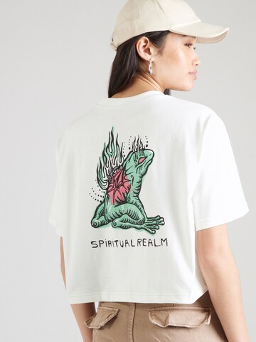 Volcom - Camiseta talla grande 'ALIX 1' en blanco: frente
