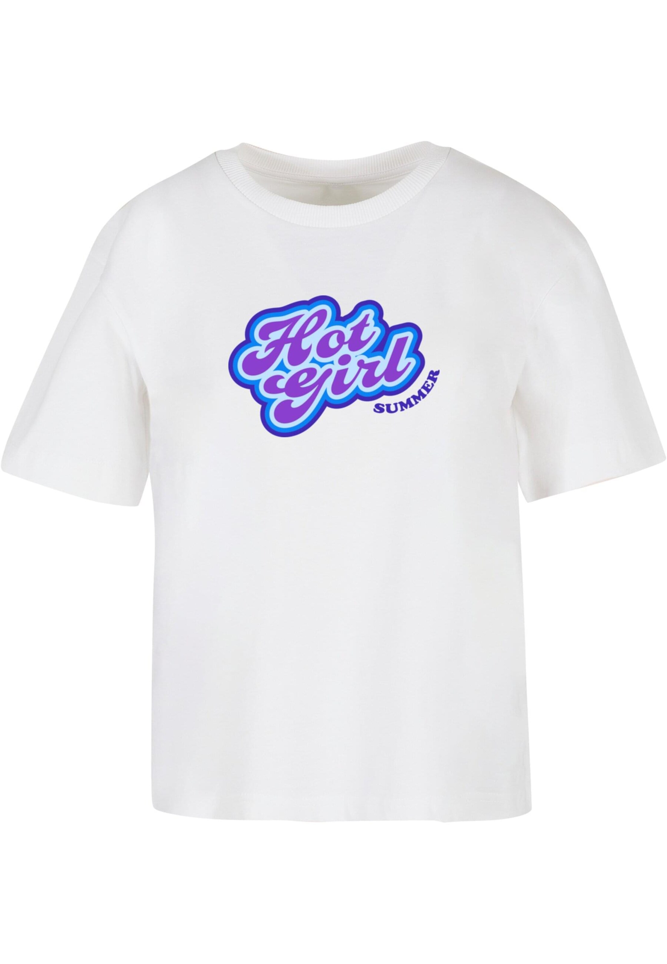 Mister Tee T-Shirt 'Hot Girl Summer' in Weiß: Vorderseite