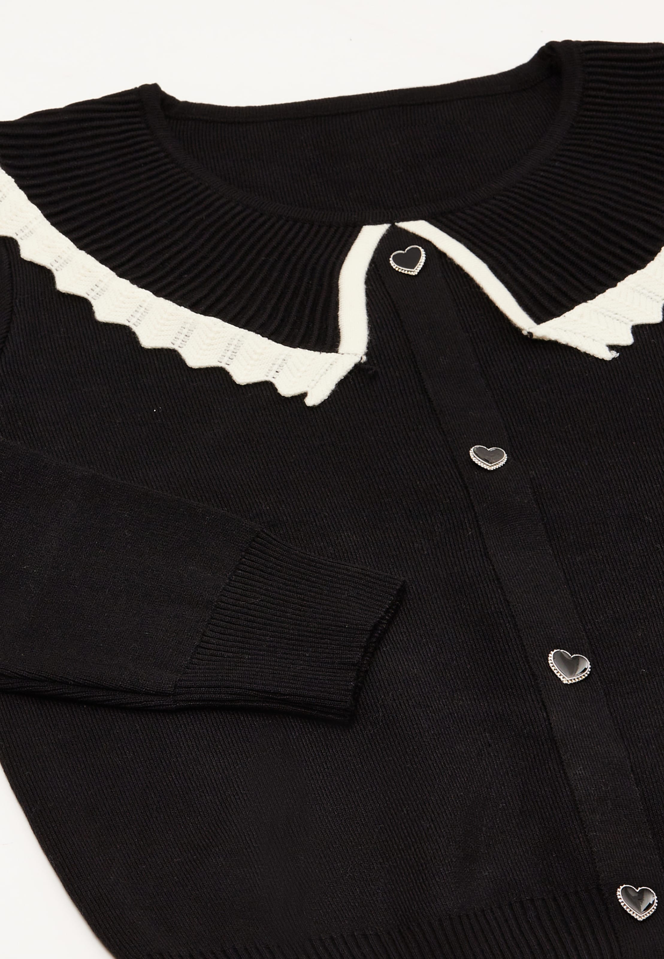 NAEMI Strickjacke in Schwarz