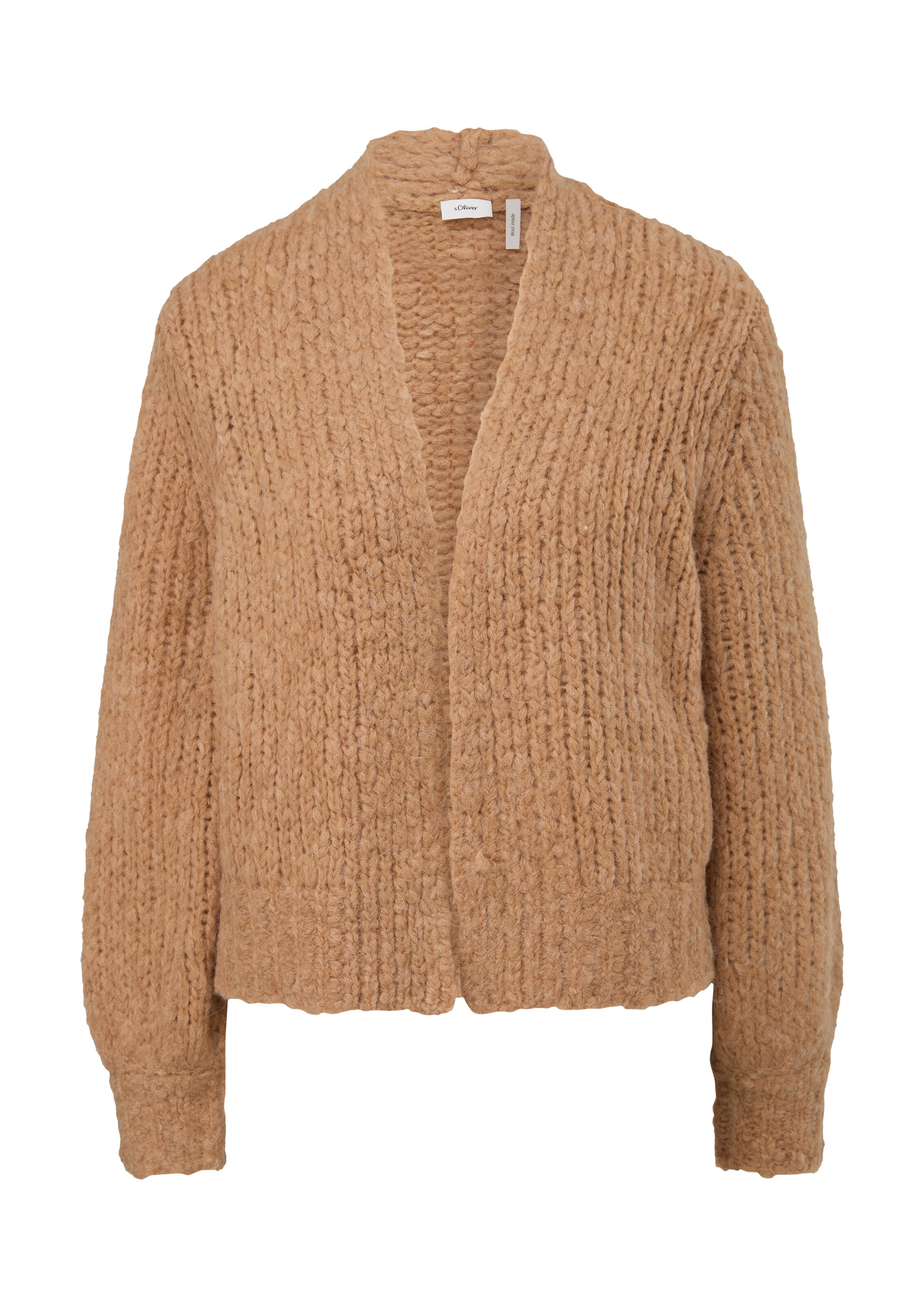 s.Oliver BLACK LABEL Strickjacke in Braun: Vorderseite