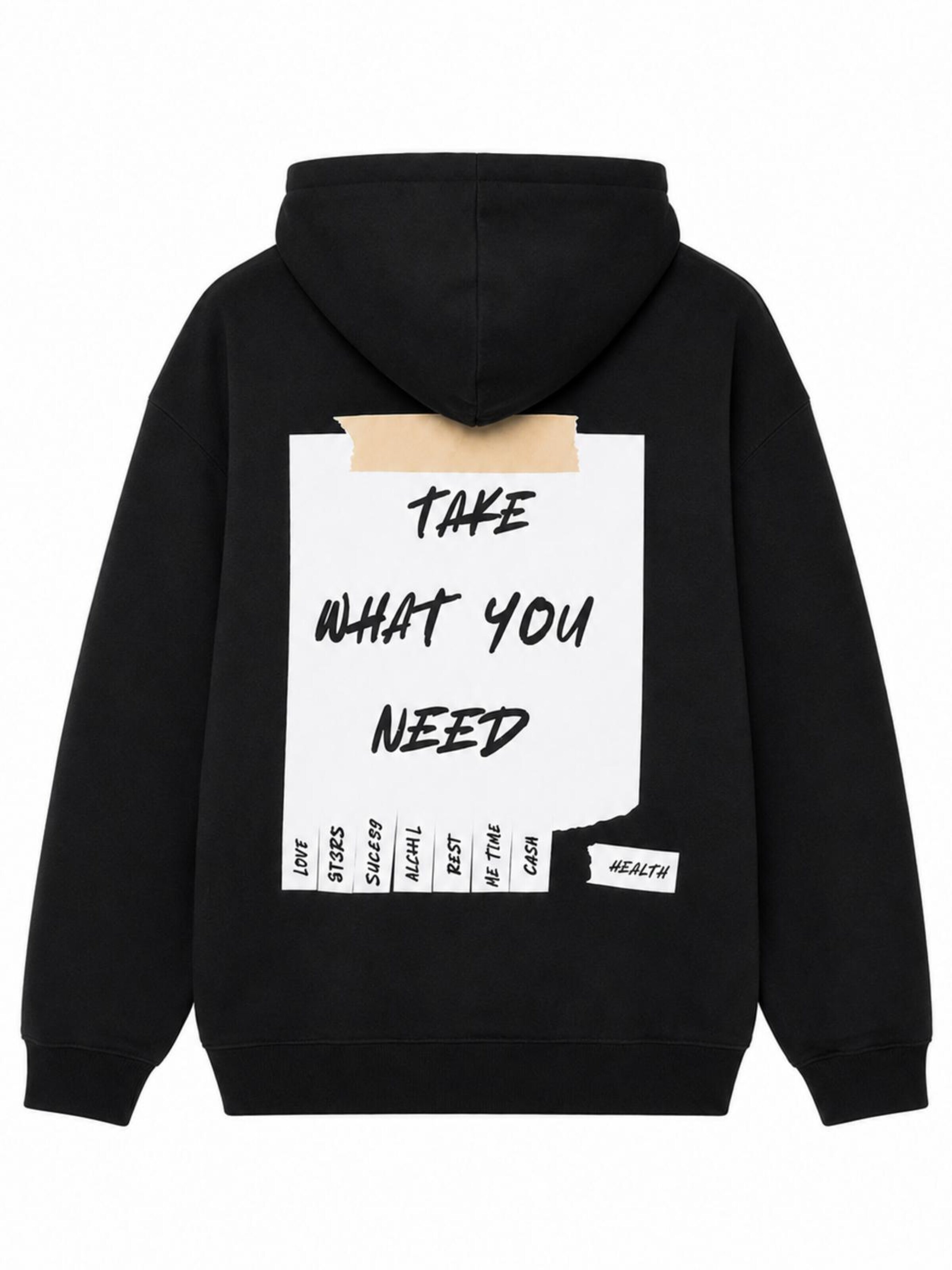 La Label Beige Oversized Sweater in Black