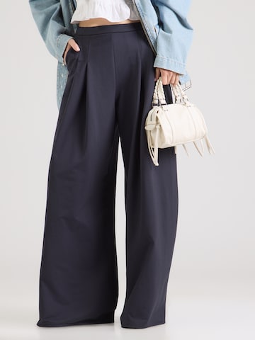 MM by Max Mara Wide leg Veckad byxa 'VONGOLA' i blå: framsida