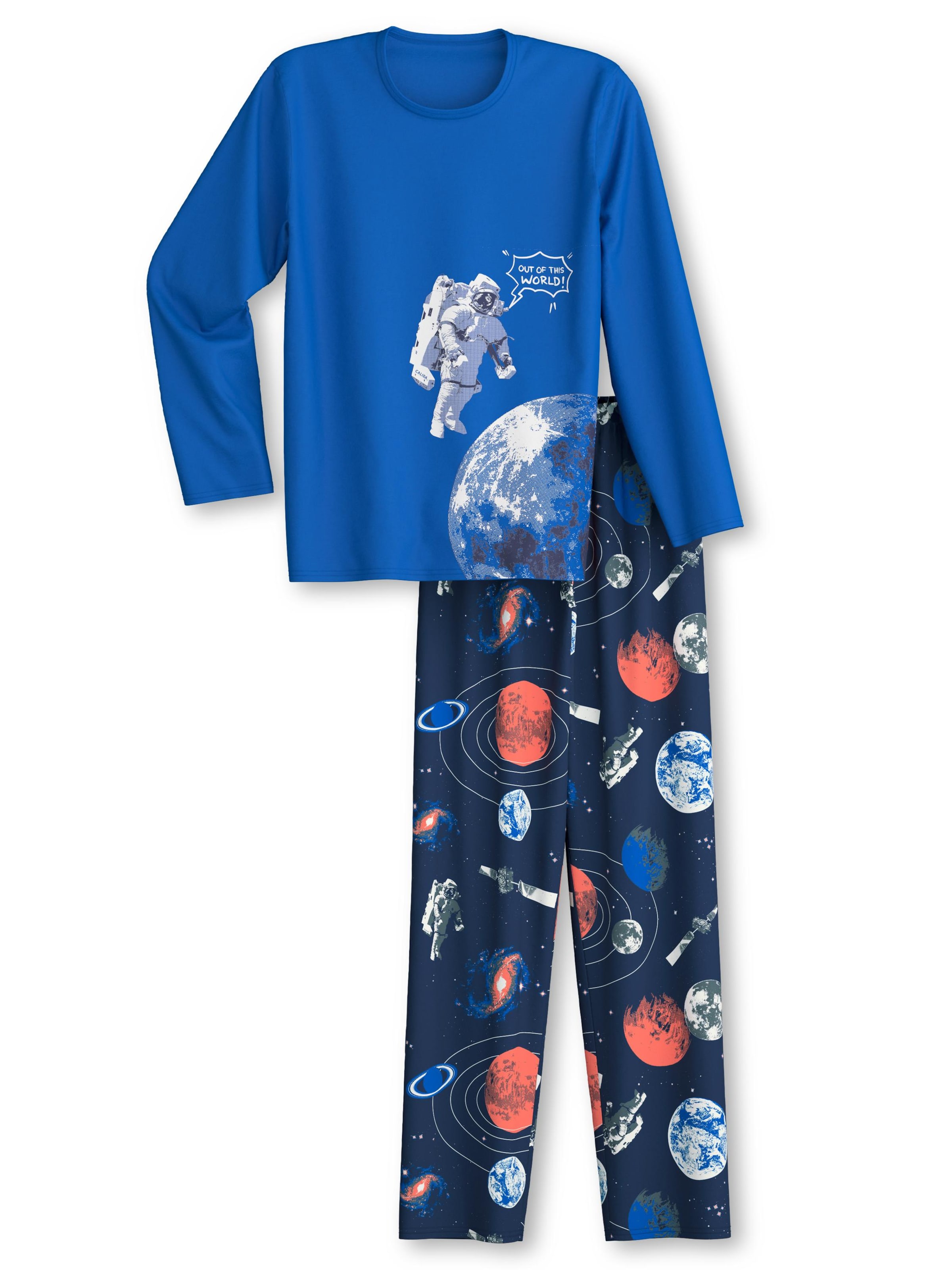 CALIDA Pajamas 'Kids Space' in Blue: front