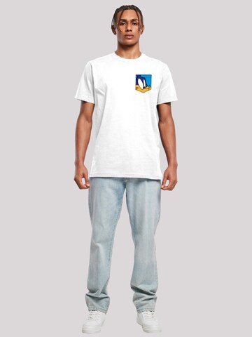 T-Shirt 'Looney Tunes Road Runner Face' F4NT4STIC en blanc