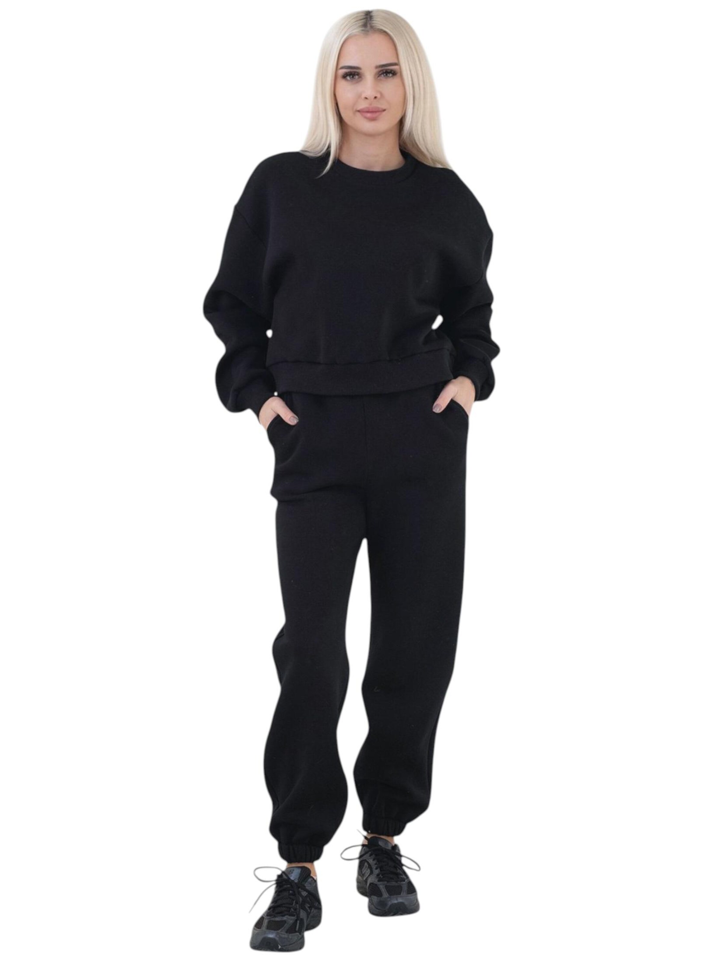 fashionshowcase Oversizepullover 'CozyEssential Sweater'‌‌‌‌‌‌ in Schwarz