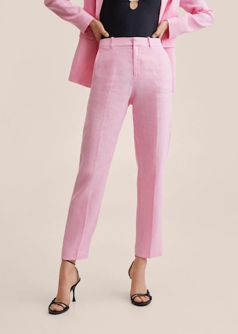 MANGO Pleated Pants 'Boreli' in Pink: front