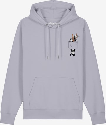 Sweat-shirt 'Pocket Pandas' Watapparel en violet : devant