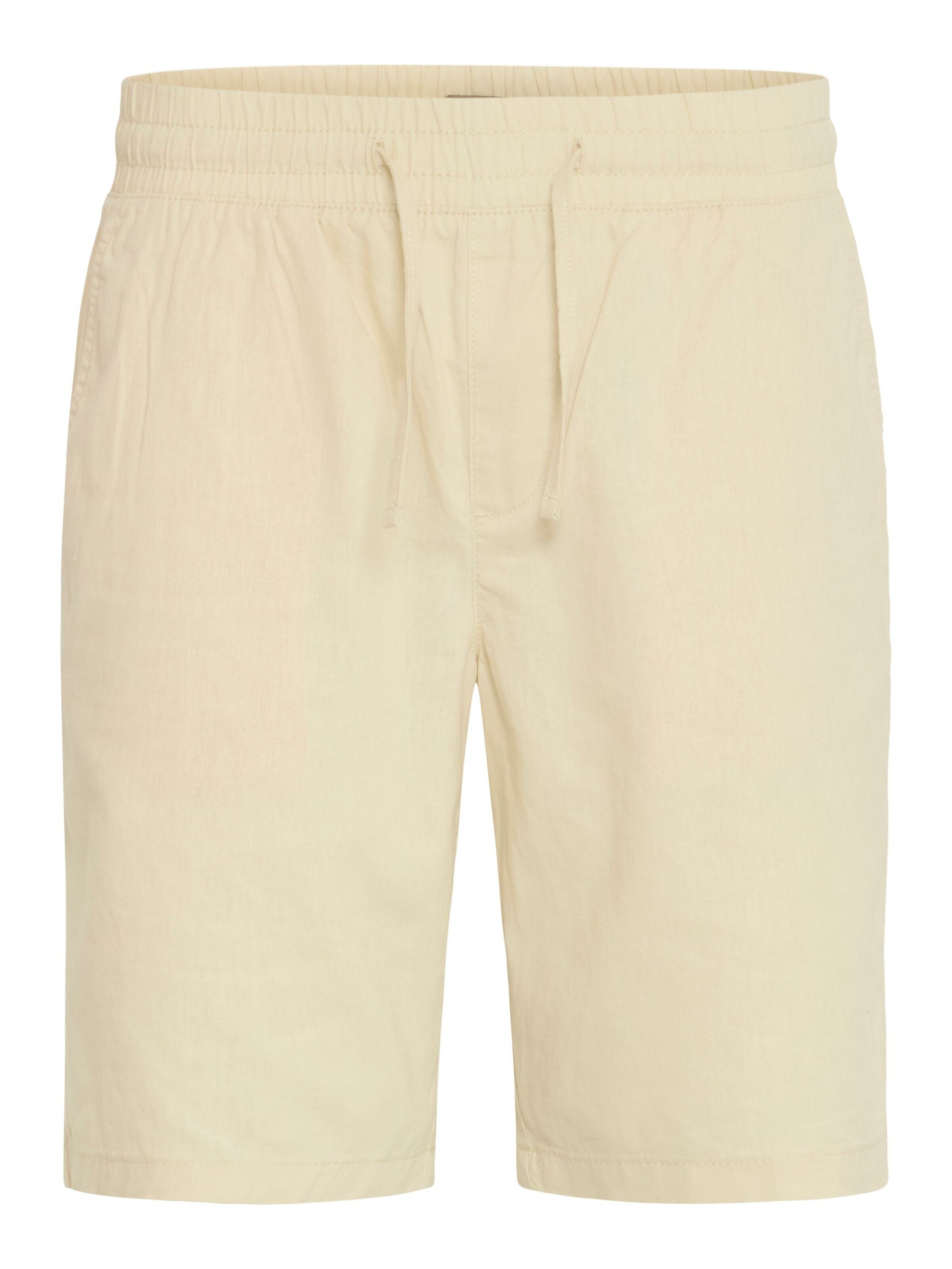 BLEND Regular Leinenhose ' BHVOLK ' mit praktischen Taschen in Beige: Vorderseite