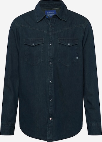 SCOTCH & SODA Regular fit Overhemd in Blauw: voorkant