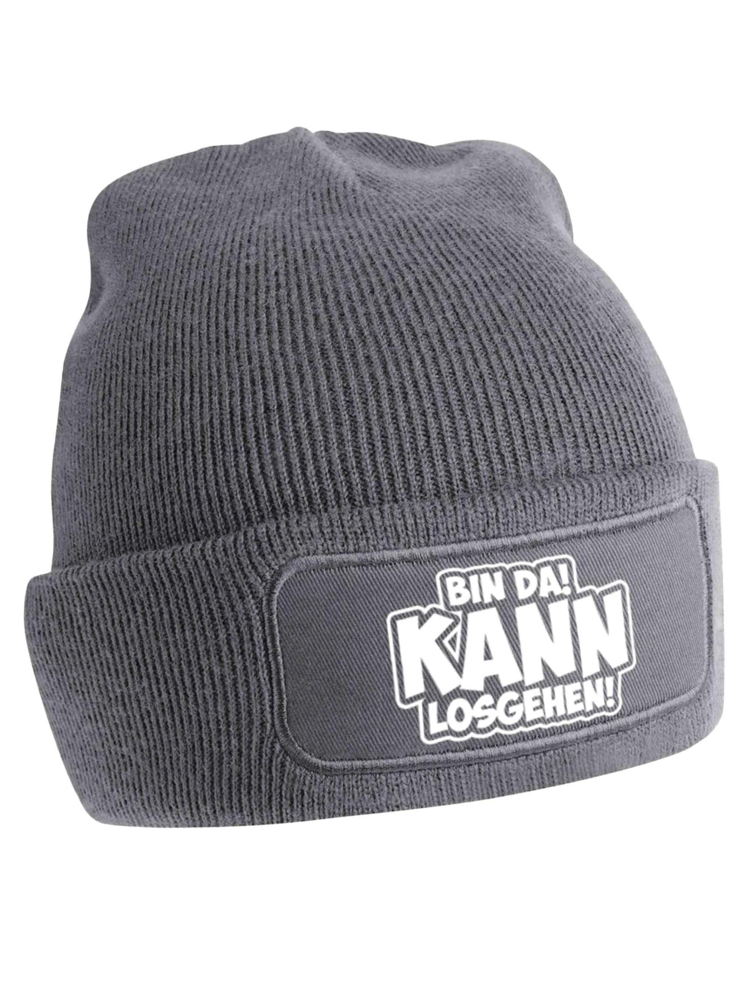 Youth Designz Beanie 'Bin da, kann losgehen' in Grey