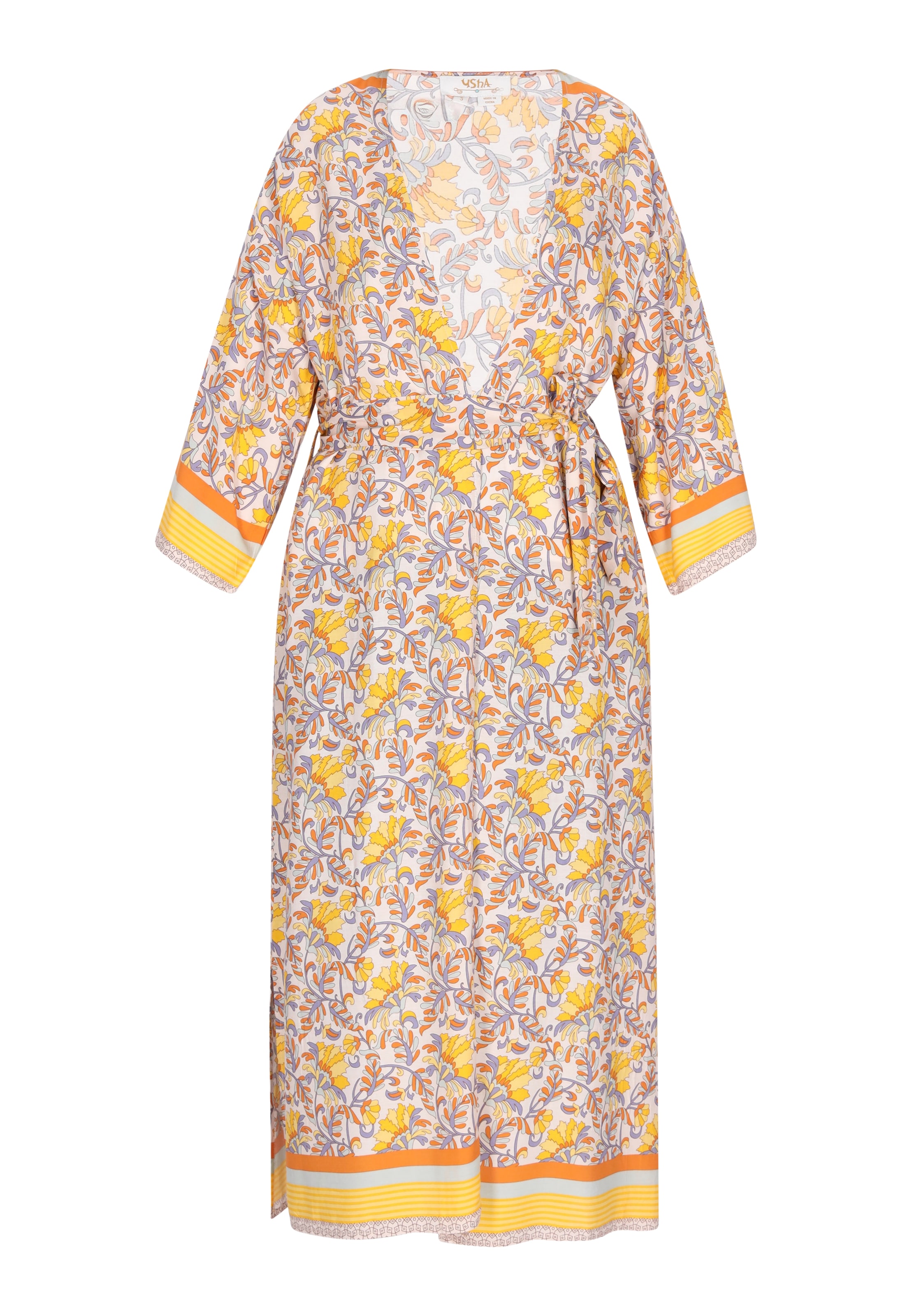 usha FESTIVAL Kimono i gul: forside