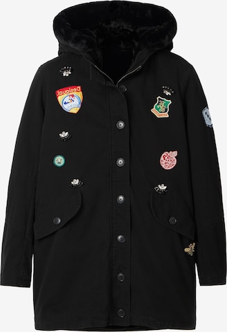 Desigual Ανοιξιάτικο και φθινοπωρινό παλτό 'CHAQ_LULU' σε μαύρο: μπροστά
