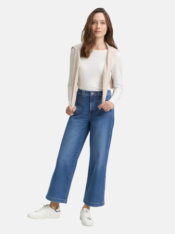 TOM TAILOR Wide Leg Jeans 'NELMA' in Blau