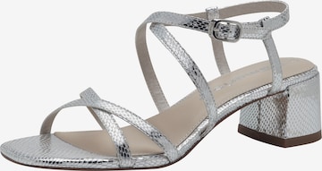 TAMARIS Strap Sandals in Silver: front