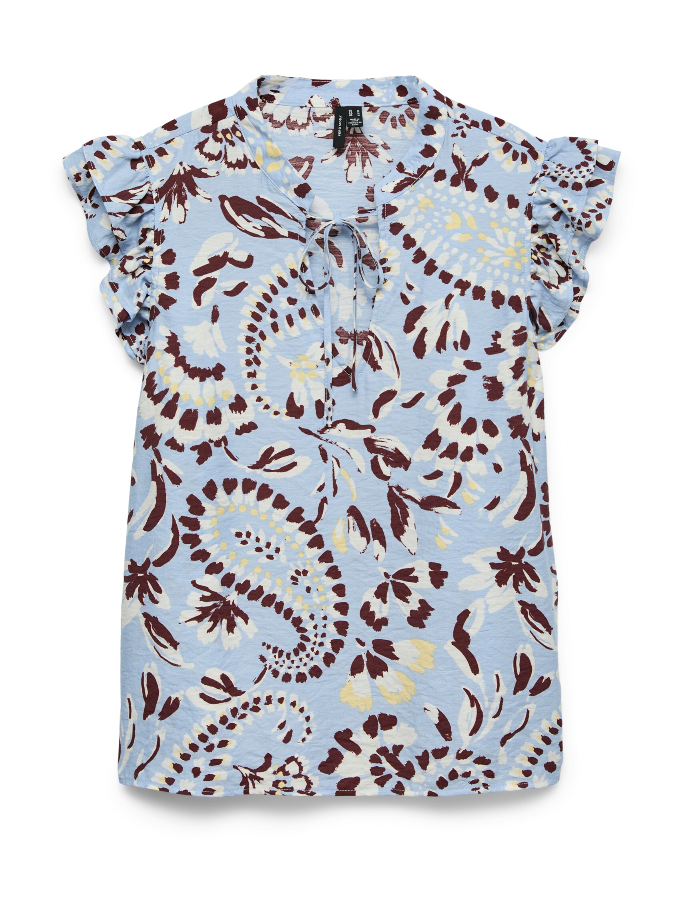 VERO MODA Blus 'VMNELLIE CARLA' i lila: framsida