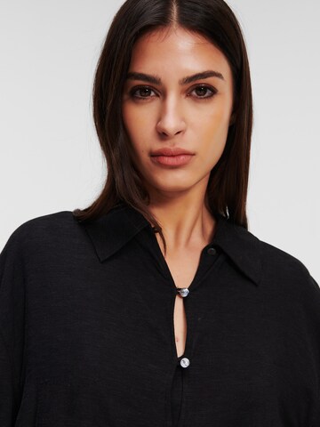 Karl Lagerfeld Blouse 'Blend' in Zwart