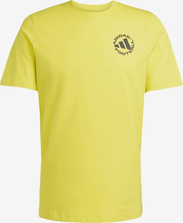 Maglia funzionale 'Football Sticker Graphic' di ADIDAS PERFORMANCE in giallo: frontale