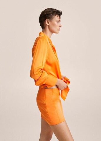MANGO Spódnica w kolorze pomarańczowy