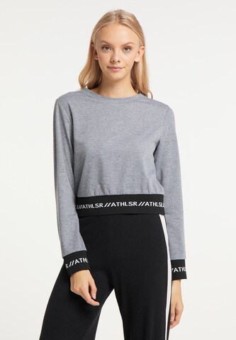 myMo ATHLSR Athletic Sweatshirt in Grey: front