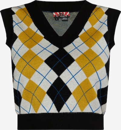 myMo ROCKS Sweater in marine blue / Mustard / Black / White, Item view