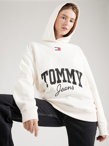 Sweat-shirt Tommy Jeans en blanc : devant