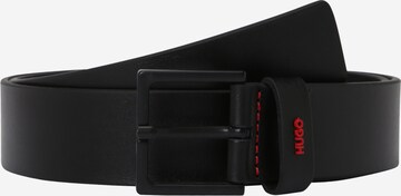 HUGO Belt 'Giove' in Black: front