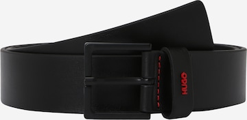 HUGO Belt 'Giove' in Black: front