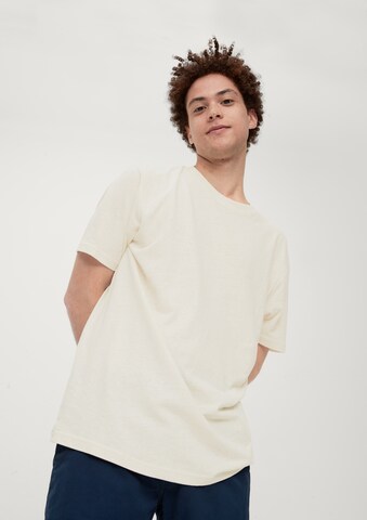 QS Shirt in Beige: voorkant