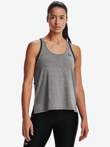 UNDER ARMOUR Sports Top 'Knockout ' in Grey: front