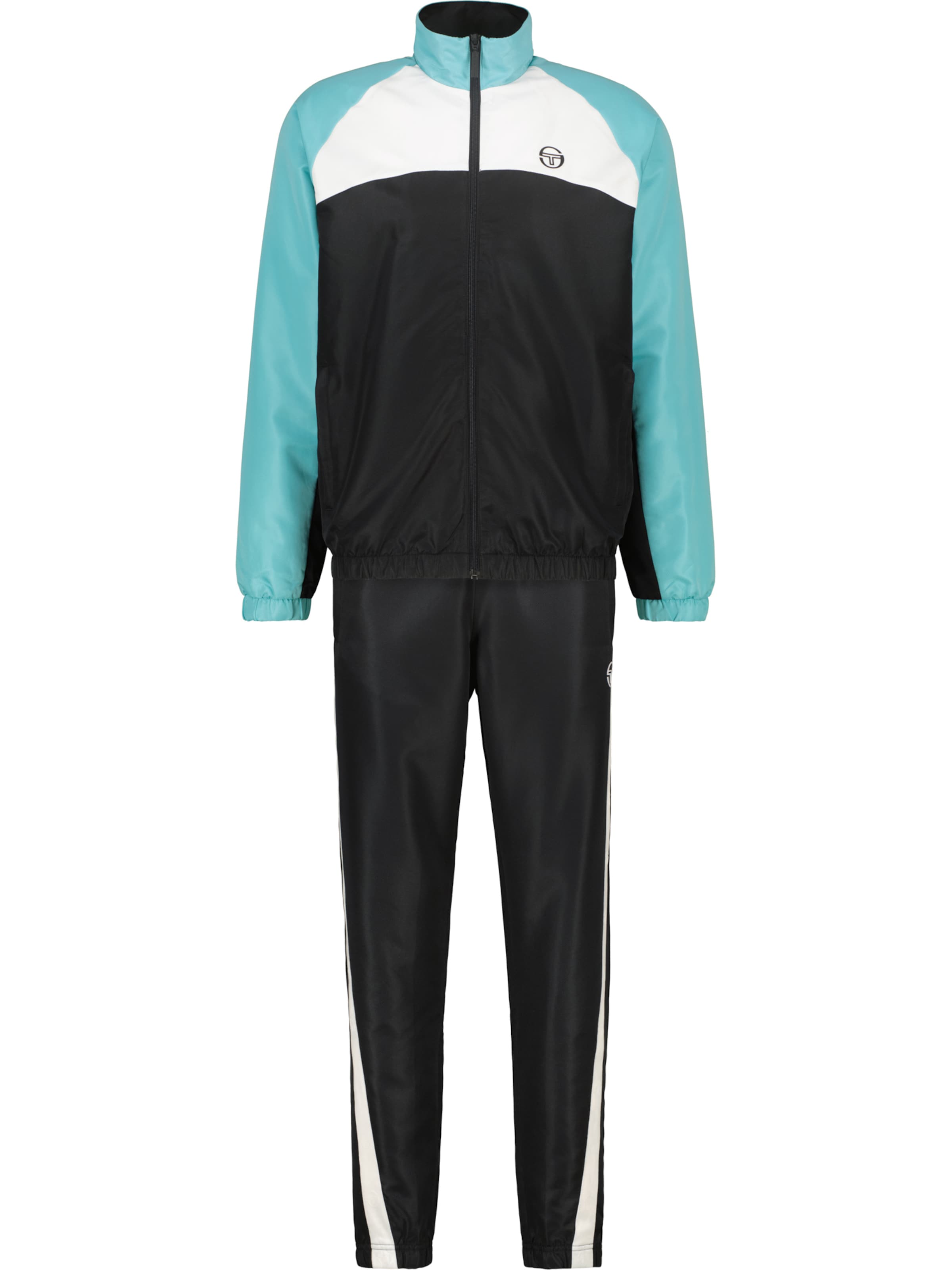 Sergio Tacchini Trainingsanzug in Schwarz: Vorderseite