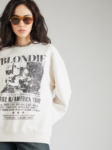 TOPSHOP Sweatshirt 'Graphic License Blondie' i beige