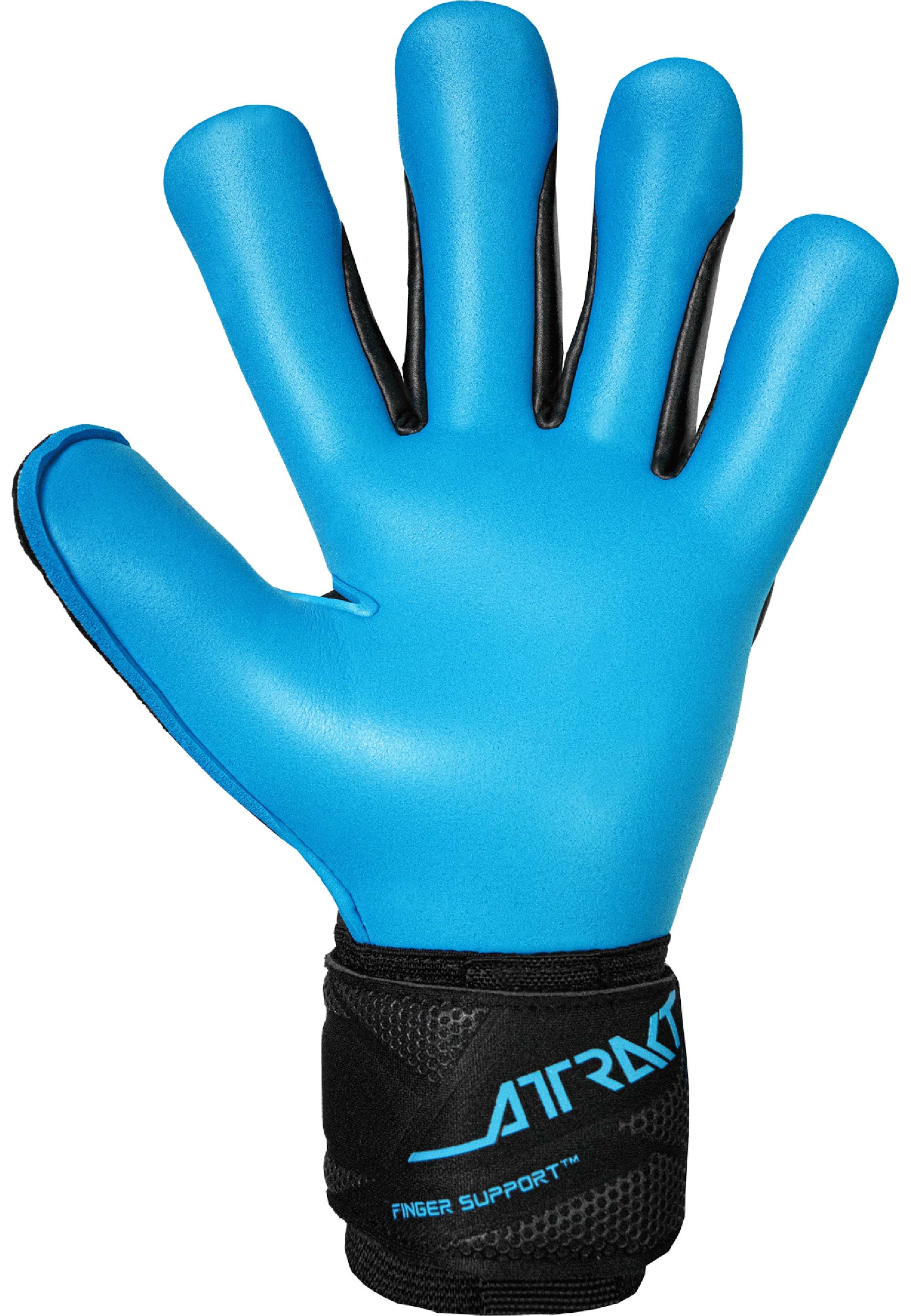 REUSCH Sports gloves 'Attrakt Aqua Finger Support' in Blue