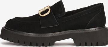 Kazar Classic Flats in Black: front