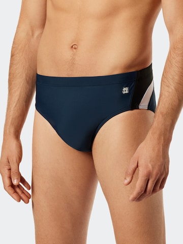 SCHIESSER Swim Trunks 'Aqua' in Blue: front