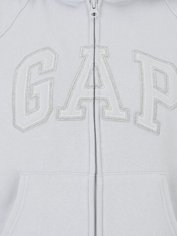 Gap Petite - Sudadera con cremallera en gris