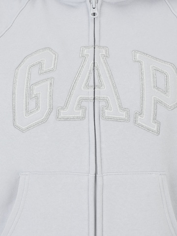 Gap Petite Zip-Up Hoodie in Grey