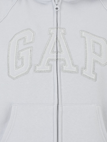 Gap Petite - Sudadera con cremallera en gris