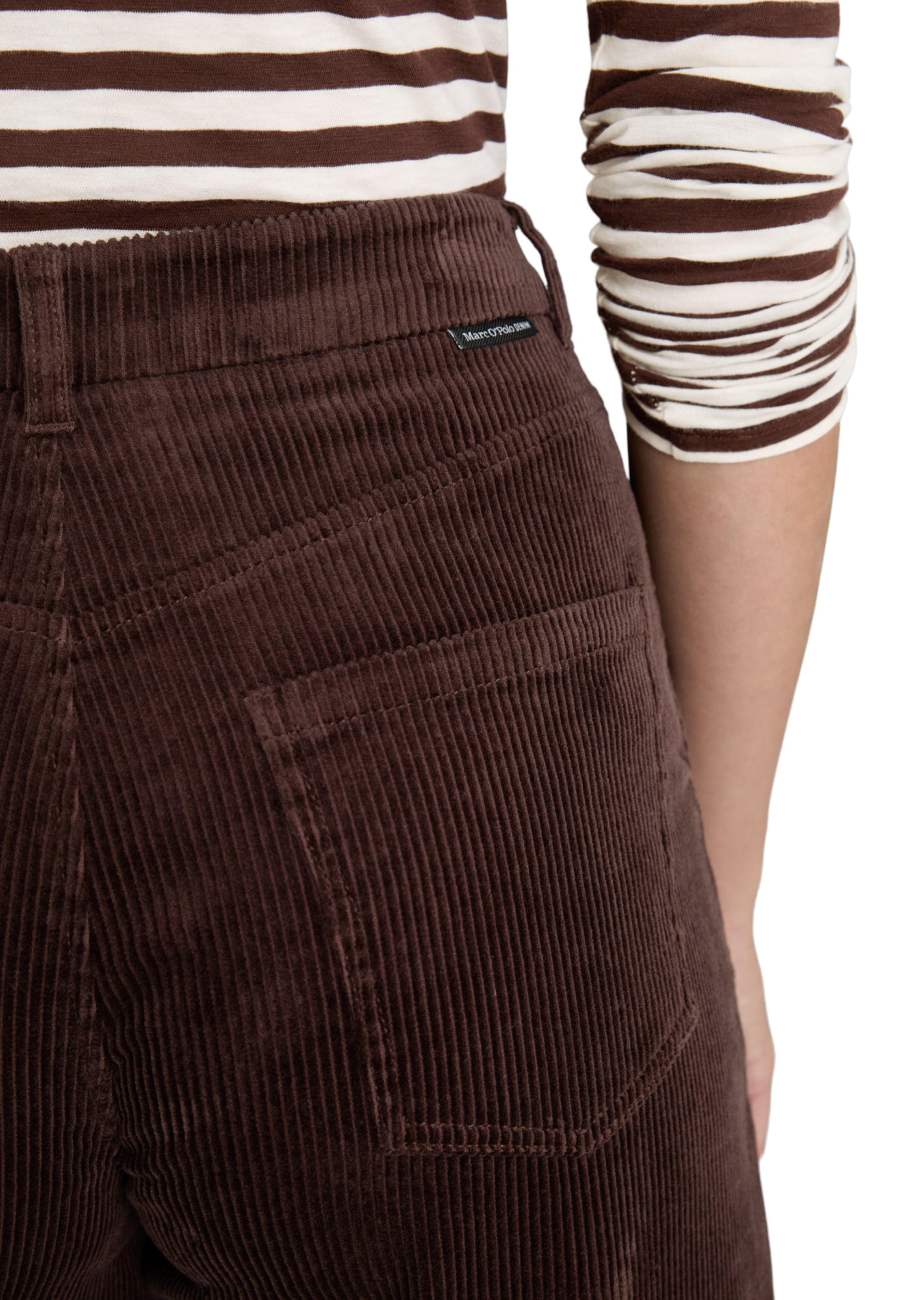Marc O'Polo DENIM Barrel Trousers 'Airin' in Brown