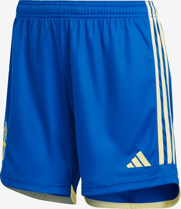 ADIDAS PERFORMANCE Loose fit Workout Pants 'Schweden Frauenteam 23' in Blue